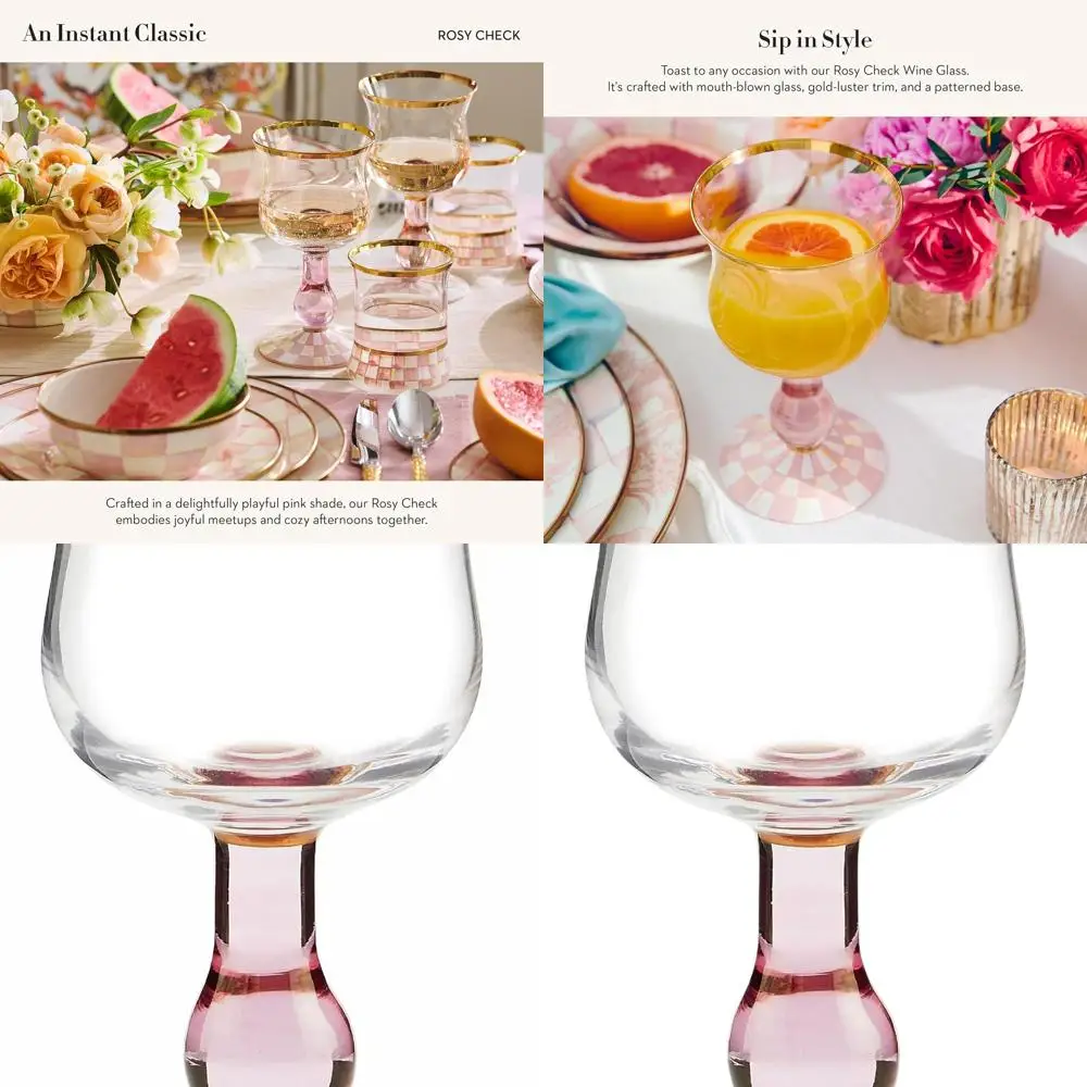 Pink & White Striped Stemmed Wine Glass, 16 oz Decorative Drinkware
Pink & White Striped Stemmed Wine Glass, 16 oz Decorative Drinkware