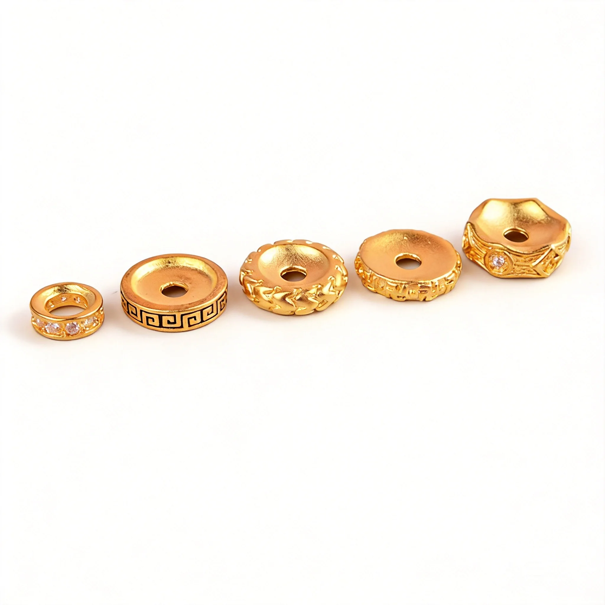 Chinese Style Lucky Fadeless Gold Plated Spacer Beads Vintage Meander Swastika Sunflower For Diy Bracelet Necklace Craft Supplie
Chinese Style Lucky Fadeless Gold Plated Spacer Beads Vintage Meander Swastika Sunflower For Diy Bracelet Necklace Craft Supplie