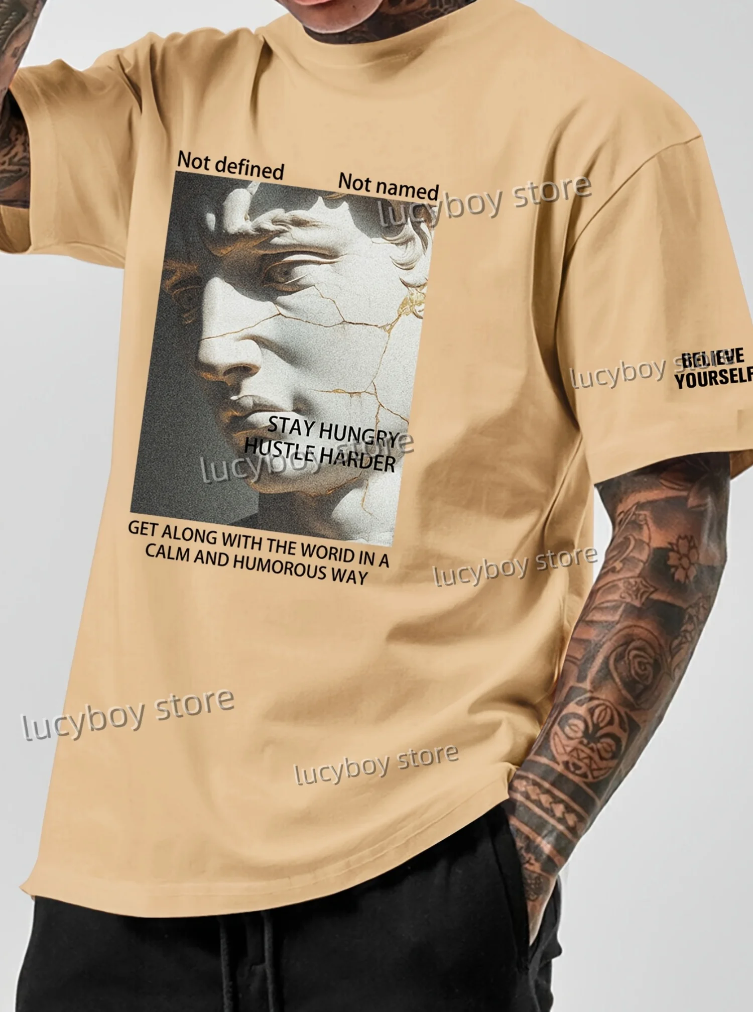 Винтажная мужская футболка с принтом скульптуры и круглым вырезом с короткими рукавами, спортивная футболка больших размеров, винтажные легкие трикотажные футболки, мужская одежда
Винтажная мужская футболка с принтом скульптуры и круглым вырезом с короткими рукавами, спортивная футболка больших размеров, винтажные легкие трикотажные футболки, мужская одежда