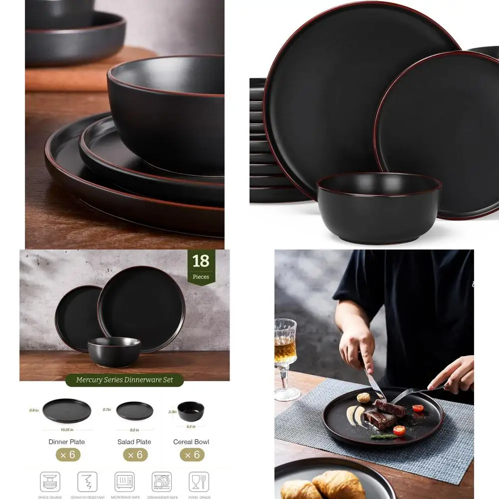 Набор столовой посуды из камня, 6 предметов, матовый черный ртутный черный, можно мыть в микроволновой печи и в посудомоечной машине
Набор столовой посуды из камня, 6 предметов, матовый черный ртутный черный, можно мыть в микроволновой печи и в посудомоечной машине