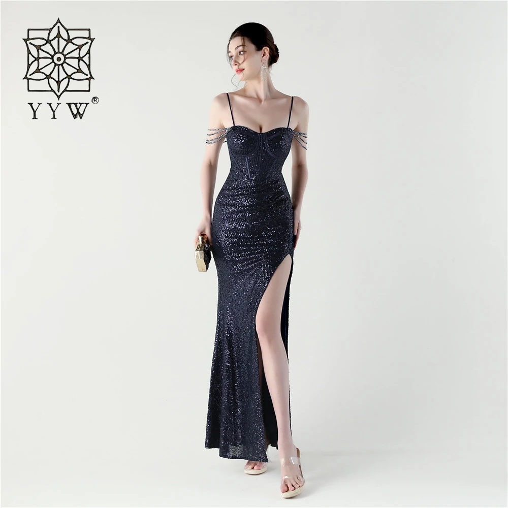 Luxury Sexy Prom Dresses Split Side Sequin Evening Dress Elegant Prom Wedding Party Dresses Women Formal Dress 2025 Maxi Dress
Luxury Sexy Prom Dresses Split Side Sequin Evening Dress Elegant Prom Wedding Party Dresses Women Formal Dress 2025 Maxi Dress