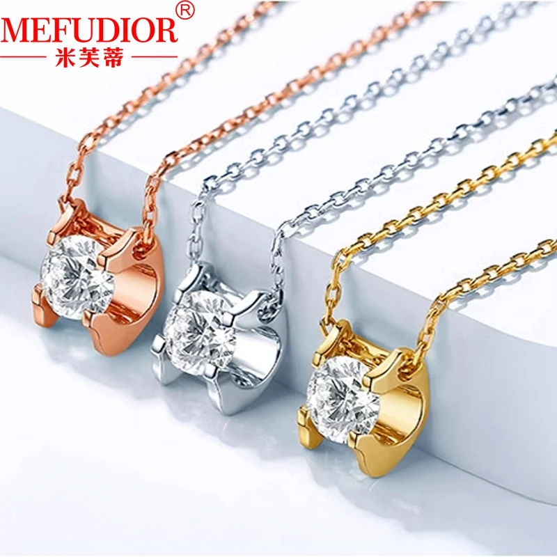 14K\18K Necklace 1CT-5CT D Color Moissanite 4 Prong Pendant White\Yellow\Rose Gold Colour Chain 46cm Women's Luxury Jewelry Gift
14K\18K Necklace 1CT-5CT D Color Moissanite 4 Prong Pendant White\Yellow\Rose Gold Colour Chain 46cm Women's Luxury Jewelry Gift