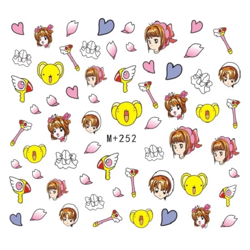 Colorful Lovely Sakura Kinomoto Anime Peripherals Nail Stickers Enchanting Easy To Apply Decals Fashion Party Ready Decorations
Colorful Lovely Sakura Kinomoto Anime Peripherals Nail Stickers Enchanting Easy To Apply Decals Fashion Party Ready Decorations