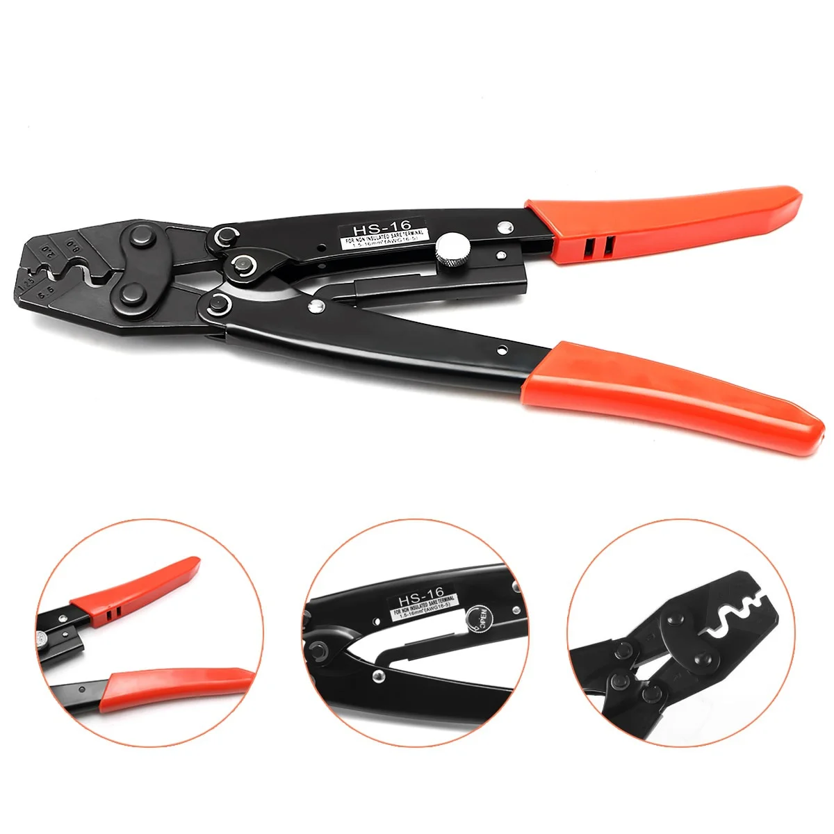 Профессиональные обжимные клещи HS-16 Инструмент для обжима кабельных наконечников с 1 квадратными резаками 25-16 мм для резки клемм проводов
Профессиональные обжимные клещи HS-16 Инструмент для обжима кабельных наконечников с 1 квадратными резаками 25-16 мм для резки клемм проводов