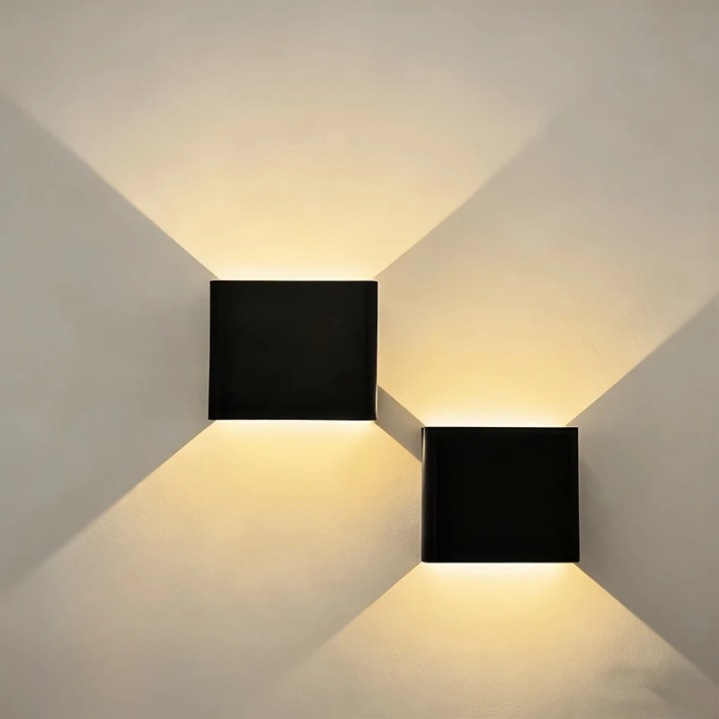 Square Up and Down Indoor Wall Lights Modern Black Exterior Aluminum Porch Lights Wall Mount Lamp for House Garage Living Room
Square Up and Down Indoor Wall Lights Modern Black Exterior Aluminum Porch Lights Wall Mount Lamp for House Garage Living Room