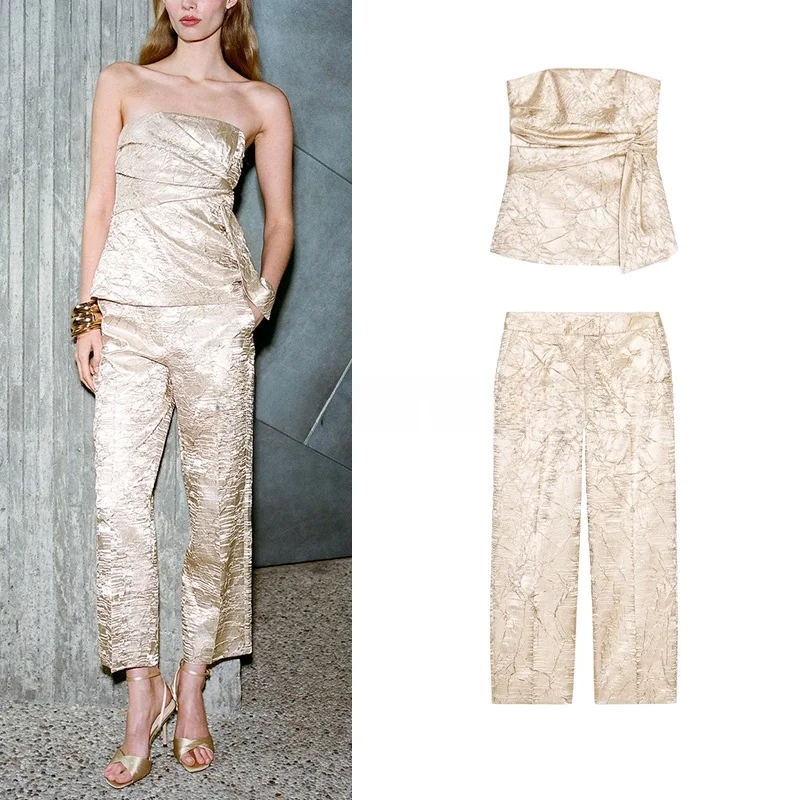 Silk Satin Texture Tight Fit Brtte Top And Pants Set Long Sve round Ne Student orm Work Outfit Two Piece Suite
Silk Satin Texture Tight Fit Brtte Top And Pants Set Long Sve round Ne Student orm Work Outfit Two Piece Suite