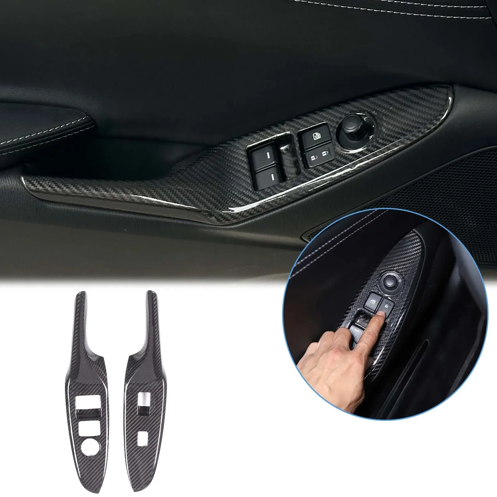 For Mazda MX-5 2016+ real carbon fiber car styling car glass lift frame button frame sticker car interior accessories 2Pcs
For Mazda MX-5 2016+ real carbon fiber car styling car glass lift frame button frame sticker car interior accessories 2Pcs