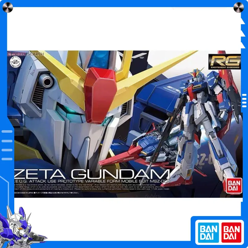 Original Bandai Real Grade Kits 1/144 RG Zeta Gundam Anime Action Figure Assembly Model Collect Ornament Chidren Festival Gift
Original Bandai Real Grade Kits 1/144 RG Zeta Gundam Anime Action Figure Assembly Model Collect Ornament Chidren Festival Gift