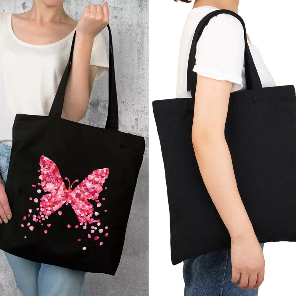 Women's Canvas Shopping Bags Shoulder Shopper Bag Environmental Large Capacity Wild Storage Handbag Reusable Eco Grocery Tote
Women's Canvas Shopping Bags Shoulder Shopper Bag Environmental Large Capacity Wild Storage Handbag Reusable Eco Grocery Tote