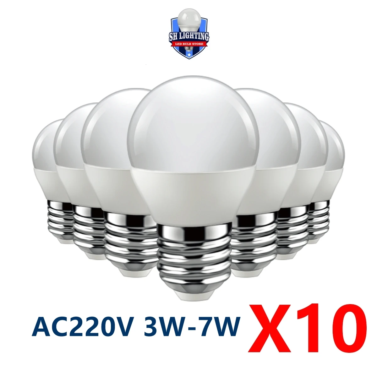 10pcs LED Bulb Lamps G45 E27 E14 B22 AC220V Light Bulb Real Power 3W-7W 3000K/4000K/6000K Lampada Living Room Home LED Bombilla
10pcs LED Bulb Lamps G45 E27 E14 B22 AC220V Light Bulb Real Power 3W-7W 3000K/4000K/6000K Lampada Living Room Home LED Bombilla