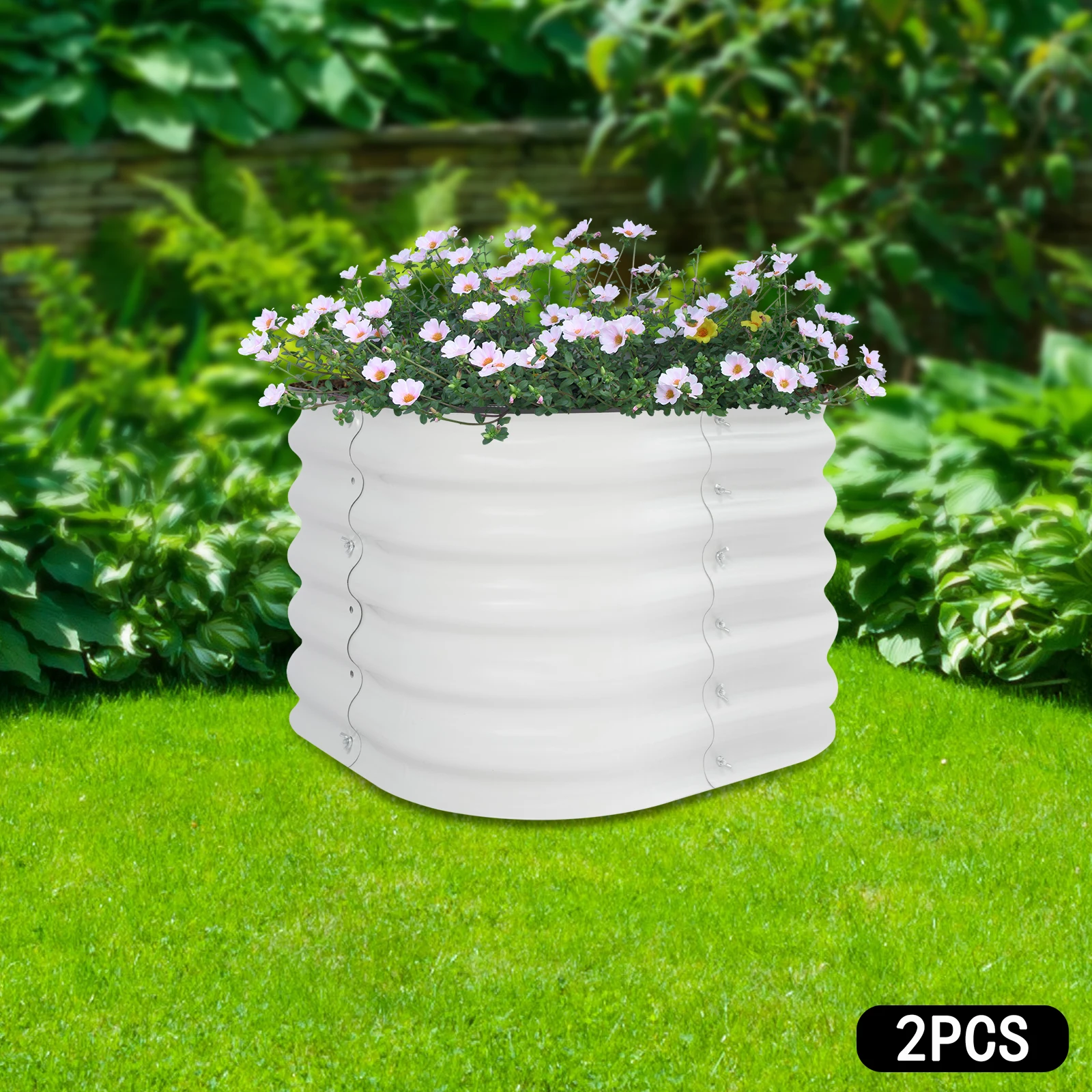 Комплект из 2 круглых металлических приподнятых грядок-клумб для цветов и овощей, для сада, двора, газона, патио
Комплект из 2 круглых металлических приподнятых грядок-клумб для цветов и овощей, для сада, двора, газона, патио