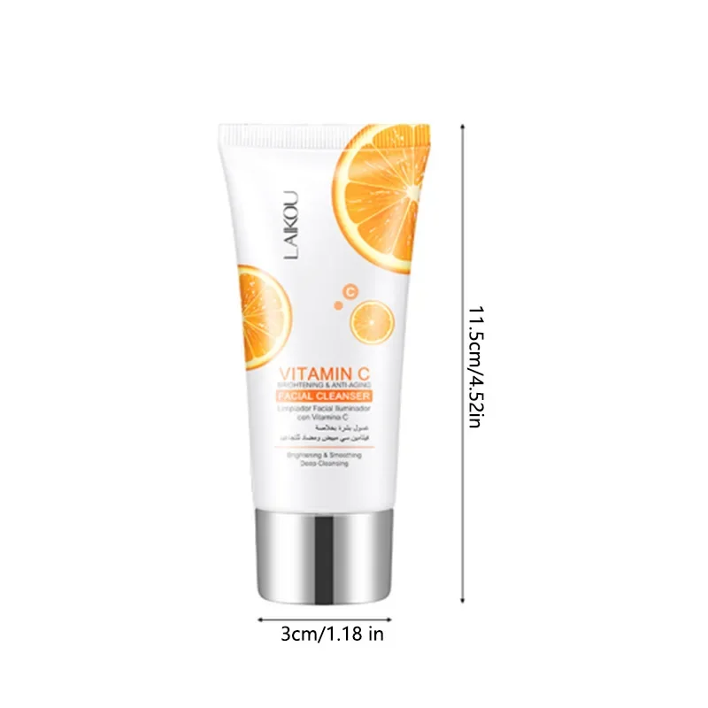 LAIKOU 40g Vitamin C Facial Cleanser Skin Deep Cleansing Moisturizing Blackhead Removal Face Wash Foam Face Cleanser Skin Care
LAIKOU 40g Vitamin C Facial Cleanser Skin Deep Cleansing Moisturizing Blackhead Removal Face Wash Foam Face Cleanser Skin Care