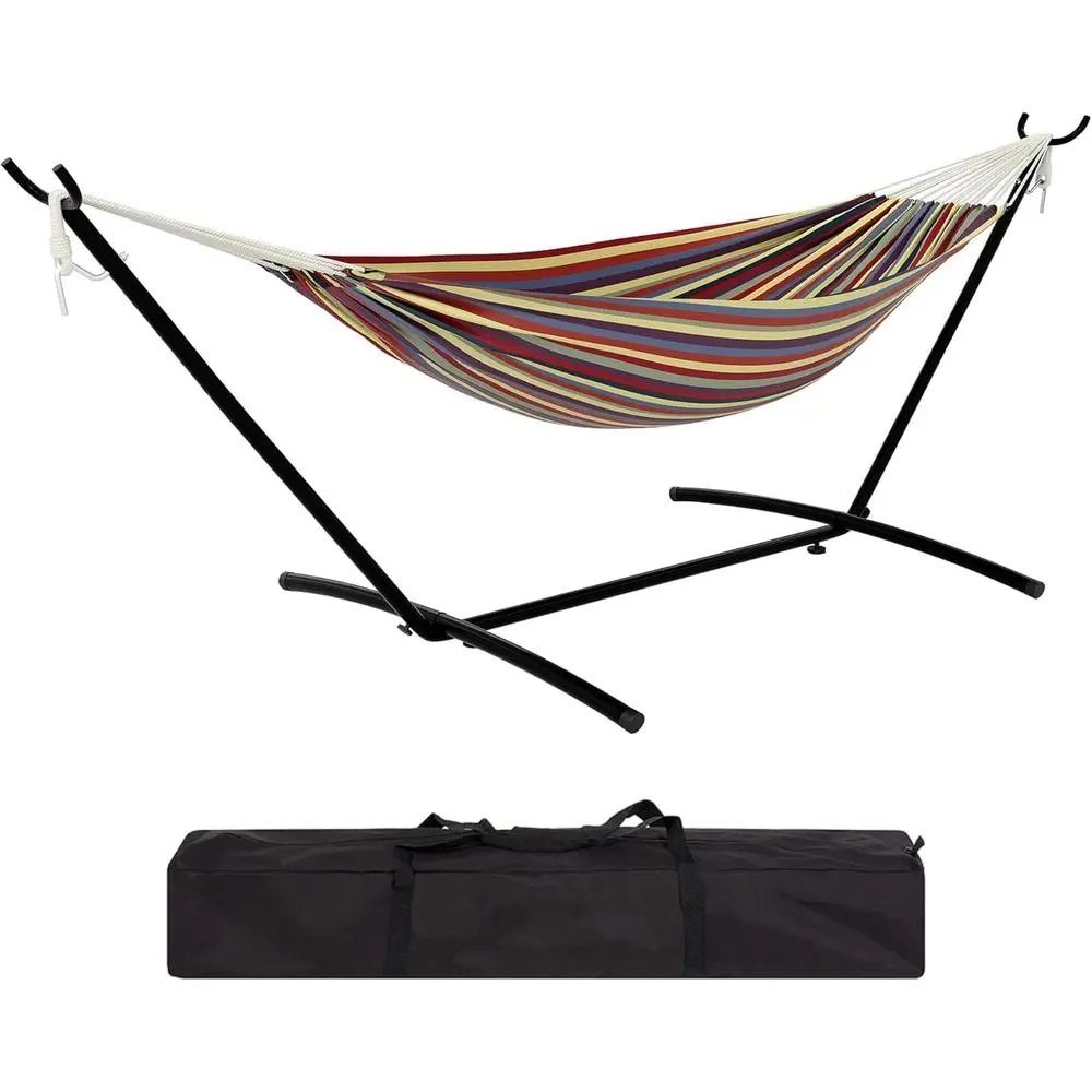 2-Person Portable Outdoor Hammock with Stand, 500lb Capacity, Waterproof Carry Bag, Ideal for Garden and Yard
2-Person Portable Outdoor Hammock with Stand, 500lb Capacity, Waterproof Carry Bag, Ideal for Garden and Yard