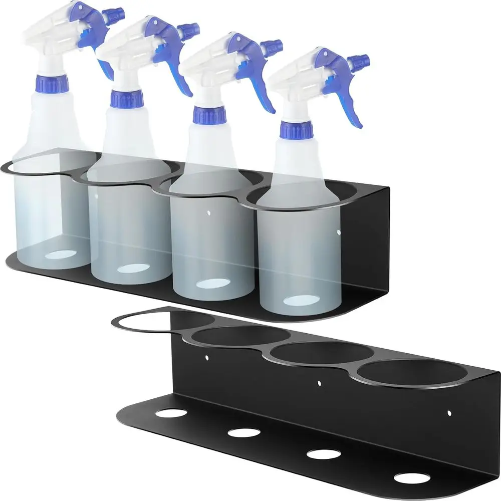 Сверхмощная стальная полка для бутылок с распылителем, настенный органайзер для 4 баллончиков с краской, решение для хранения в гараже и дома (черный)
Сверхмощная стальная полка для бутылок с распылителем, настенный органайзер для 4 баллончиков с краской, решение для хранения в гараже и дома (черный)