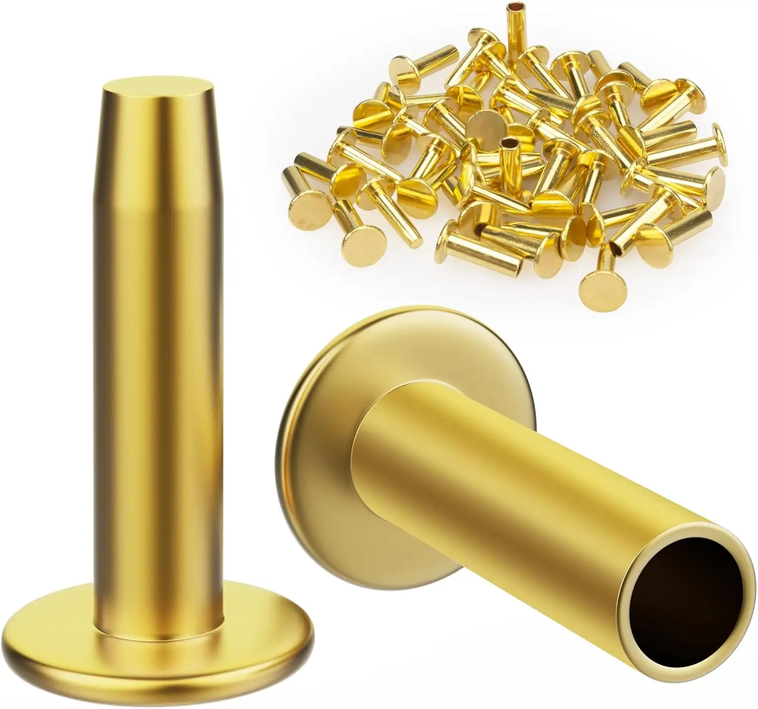 Brass Knife Handle Rivets 5/16" x 1/2" - 25 Pcs for DIY
Brass Knife Handle Rivets 5/16" x 1/2" - 25 Pcs for DIY