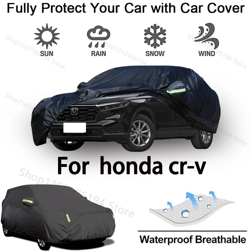 Полный автомобильный чехол для Honda CR-V, уличный защитный снегозащитный, солнцезащитный козырек, водонепроницаемый и пылезащитный автомобильный аксессуар
Полный автомобильный чехол для Honda CR-V, уличный защитный снегозащитный, солнцезащитный козырек, водонепроницаемый и пылезащитный автомобильный аксессуар