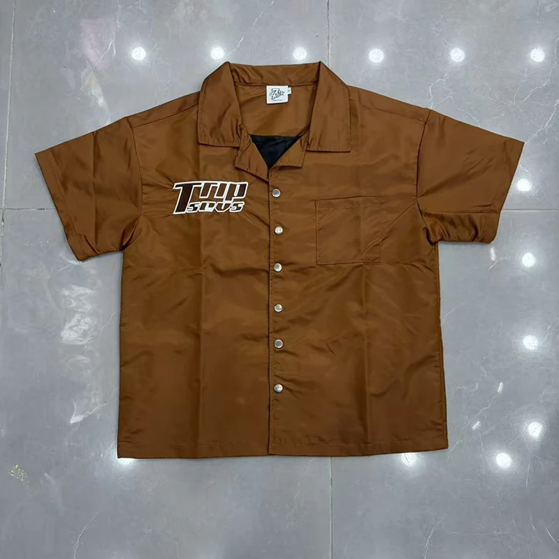 TRIPLE SEVENS Niche American High Street Streetwear Summer Casual Letter Embroidery Print Short Sleeve Shirt
TRIPLE SEVENS Niche American High Street Streetwear Summer Casual Letter Embroidery Print Short Sleeve Shirt