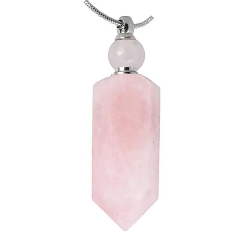 Crystal Hexagon Prism Stone Perfume Bottle Pendant Necklace For Women Natural Amethyst Quartz Fluorite Stone Necklaces Jewelry
Crystal Hexagon Prism Stone Perfume Bottle Pendant Necklace For Women Natural Amethyst Quartz Fluorite Stone Necklaces Jewelry