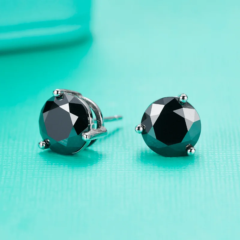 1 Pair 1-3ct Black Moissanite Earrings for Important Scenes, Three Claw Earrings Ideal Choice for Gifts, Fashion Jewelry.
1 Pair 1-3ct Black Moissanite Earrings for Important Scenes, Three Claw Earrings Ideal Choice for Gifts, Fashion Jewelry.