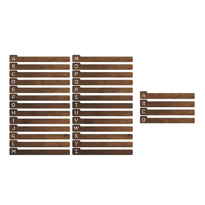 Wood Record Dividers, Alphabetical Vinyl Record Storage Dividers, Record Holder Organizer Guides
Wood Record Dividers, Alphabetical Vinyl Record Storage Dividers, Record Holder Organizer Guides