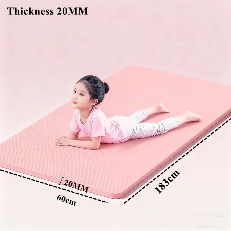 183x60x2cmThick NBR Gym Fitness Workout Yoga Mat Moisture-proof Non-Slip Durable Picnic Mat Exercise Indoor Rubber Thicken
183x60x2cmThick NBR Gym Fitness Workout Yoga Mat Moisture-proof Non-Slip Durable Picnic Mat Exercise Indoor Rubber Thicken
