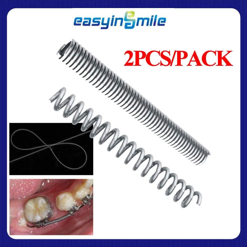 2Pcs/Pack Dental Bendable Roll Type Molar Thruste Orthodontic 010*180mm Open Coil Spring Niti Alloy Light Force
2Pcs/Pack Dental Bendable Roll Type Molar Thruste Orthodontic 010*180mm Open Coil Spring Niti Alloy Light Force