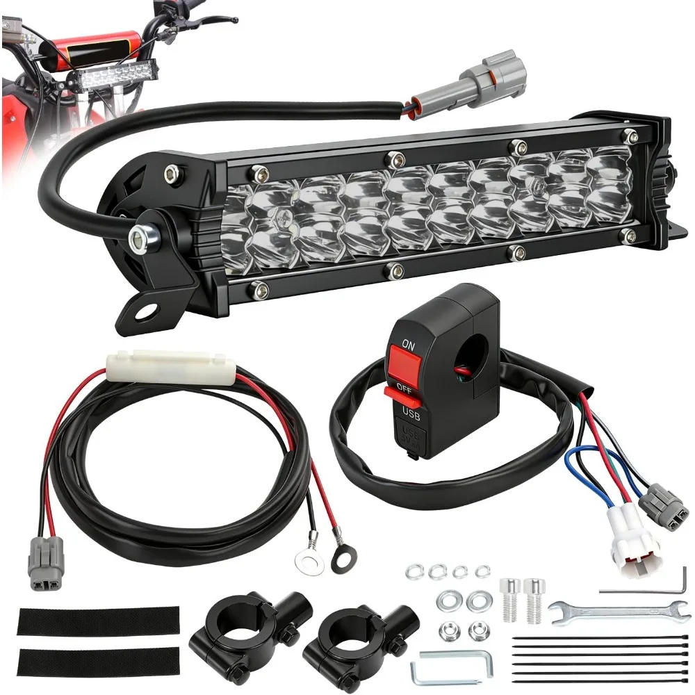 Universal LED Light Bar with Switch USB for 110cc 125cc Pit Bike Mini ATV 7 8 Handlebar Headlight
Universal LED Light Bar with Switch USB for 110cc 125cc Pit Bike Mini ATV 7 8 Handlebar Headlight