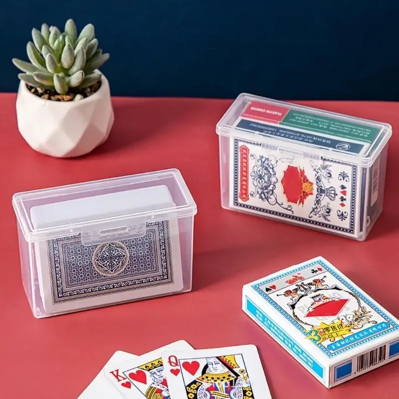 31BE Empty Playing Card Storage Box Plastic Playing Card Case Holder Potable Card Deck Cases Organizers Snaps Closed
31BE Empty Playing Card Storage Box Plastic Playing Card Case Holder Potable Card Deck Cases Organizers Snaps Closed