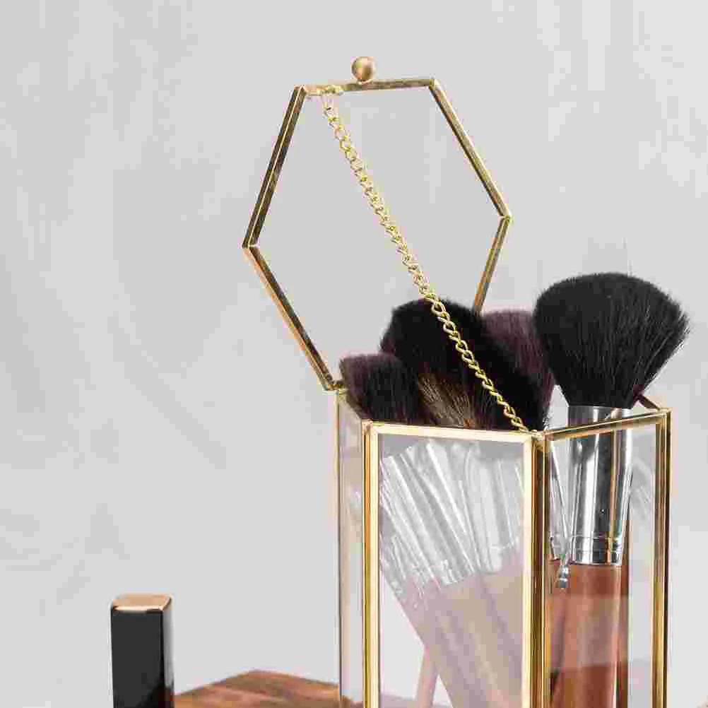 Hexagon Makeup Organizer Retro Brush Holder Coppper Storage Case Container for Dressing Room Jewelry
Hexagon Makeup Organizer Retro Brush Holder Coppper Storage Case Container for Dressing Room Jewelry