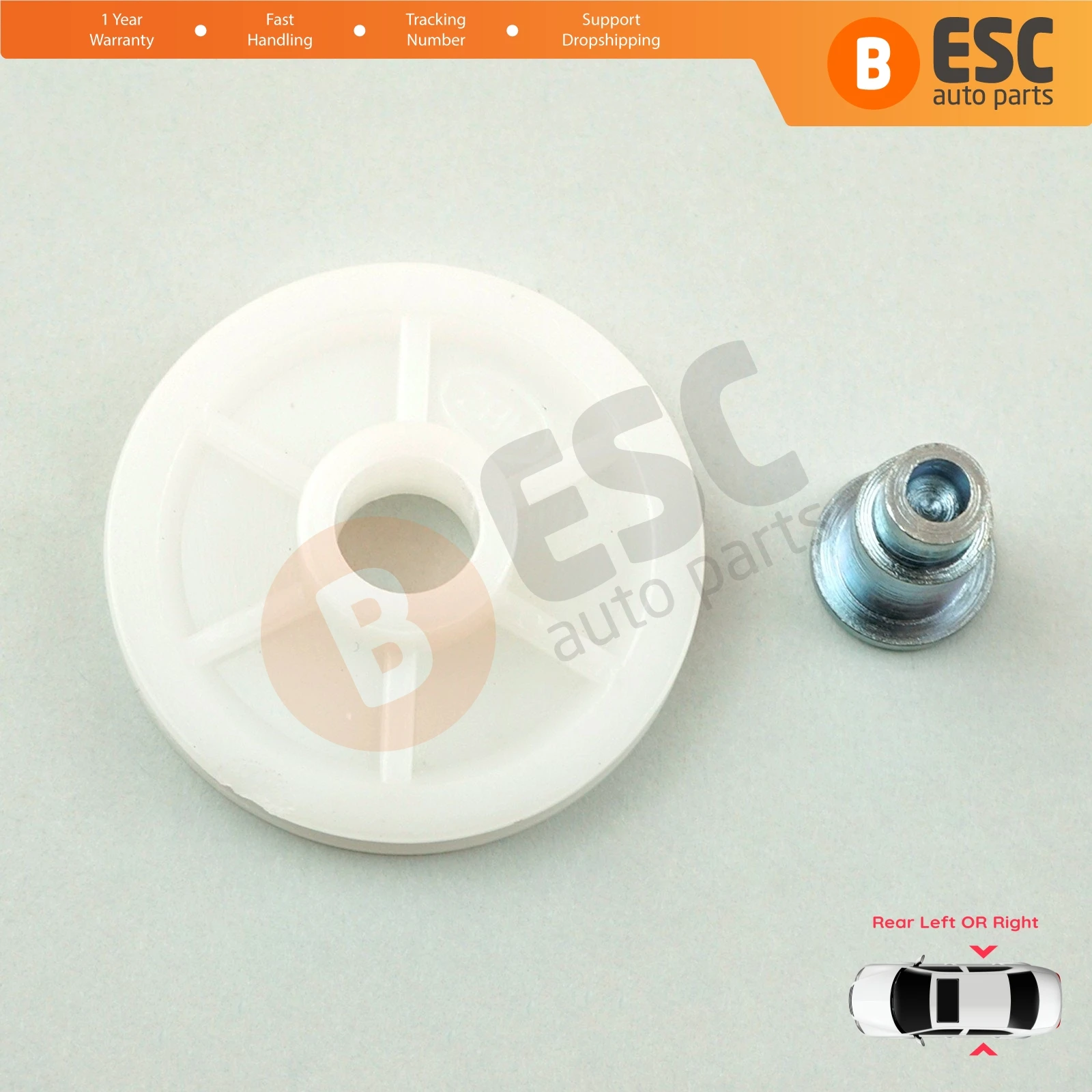 EWR1067 Rear Left or Right Power Window Regulator Corner Cable Roller Pulley Wheel for Renault Megane MK1 1996-2003 4/5 Door
EWR1067 Rear Left or Right Power Window Regulator Corner Cable Roller Pulley Wheel for Renault Megane MK1 1996-2003 4/5 Door