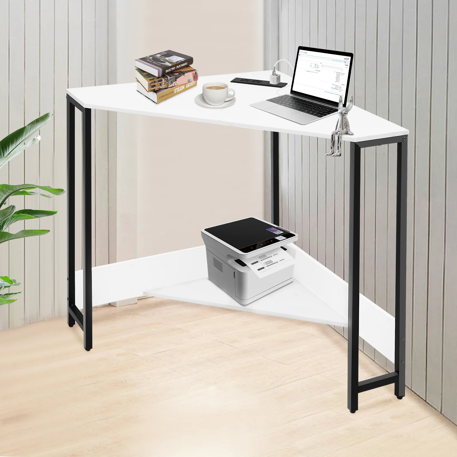 Small Desk with Outlets Corner Computer Desk with Outlets Triangular Corner Table for Small Space for Home Office Area Offices
Small Desk with Outlets Corner Computer Desk with Outlets Triangular Corner Table for Small Space for Home Office Area Offices