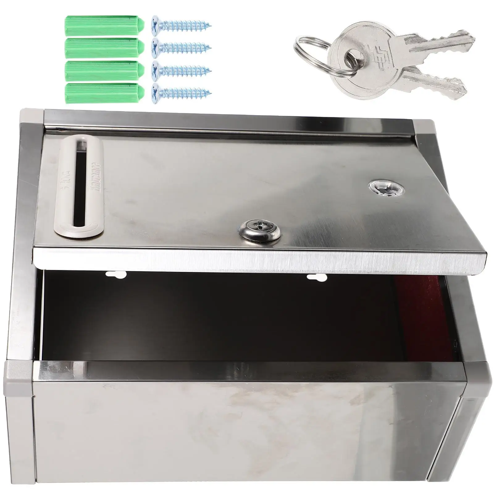 Mailbox Metal Outdoors Stainless Steel Wall Mounted Rust-proof Door-Mount Wall-mounted
Mailbox Metal Outdoors Stainless Steel Wall Mounted Rust-proof Door-Mount Wall-mounted