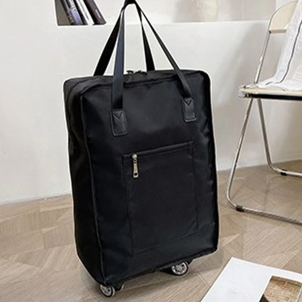 Foldable Travel Bag Large Capacity Oxford Cloth Black Handheld Luggage Cabin Suitcase Rolling Duffel Storage Organizer
Foldable Travel Bag Large Capacity Oxford Cloth Black Handheld Luggage Cabin Suitcase Rolling Duffel Storage Organizer