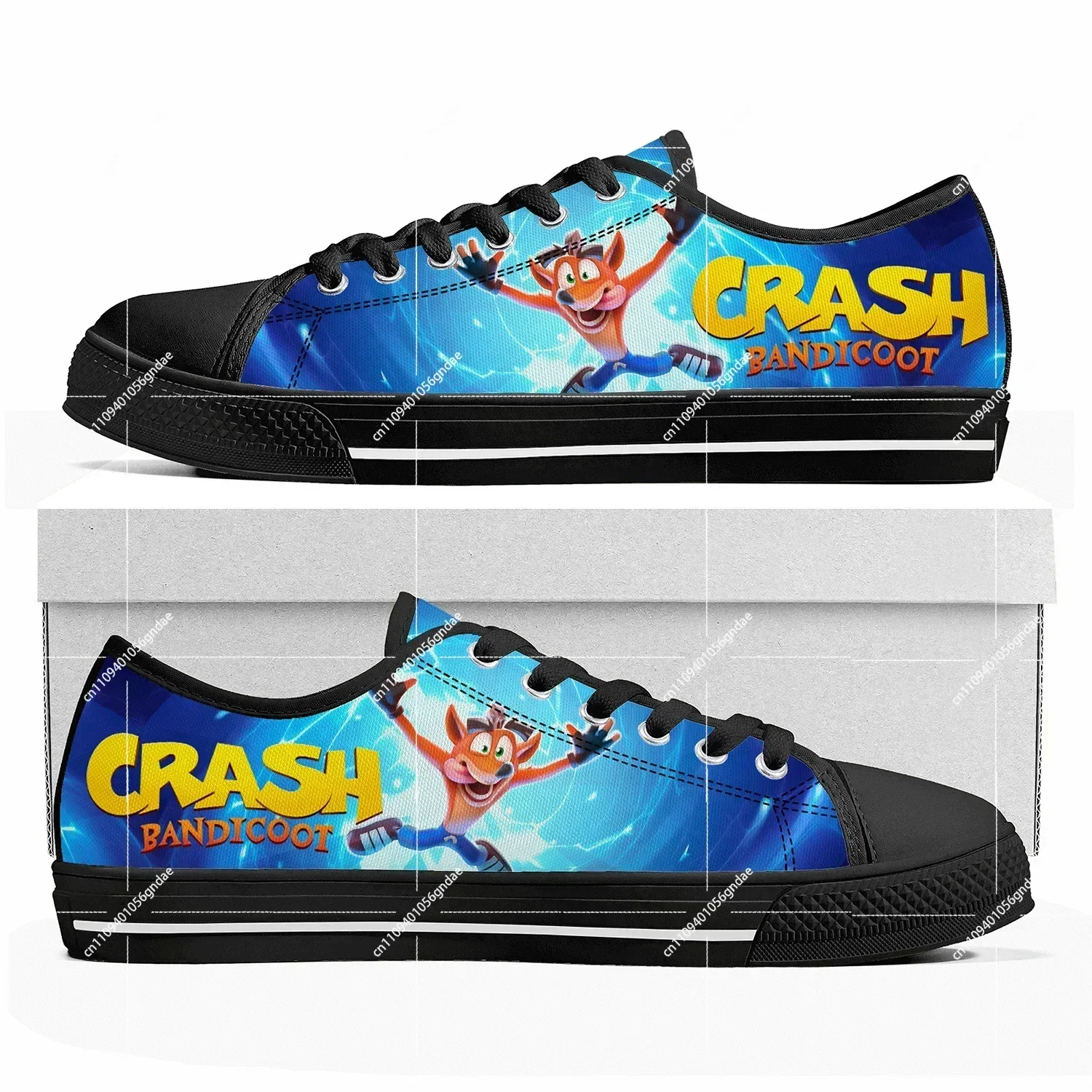 Кроссовки Crash Bandicoot Low Top, повседневные модные кеды из канваса с мультяшным принтом для женщин, мужчин и подростков, изготовленные на заказ
Кроссовки Crash Bandicoot Low Top, повседневные модные кеды из канваса с мультяшным принтом для женщин, мужчин и подростков, изготовленные на заказ