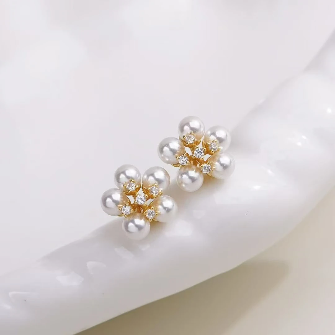 Wholesale 925 Sterling Silver Earrings Base Findings Mountings Jewelry Mounts Fittings Accessories for 4-4.5mm Pearls
Wholesale 925 Sterling Silver Earrings Base Findings Mountings Jewelry Mounts Fittings Accessories for 4-4.5mm Pearls