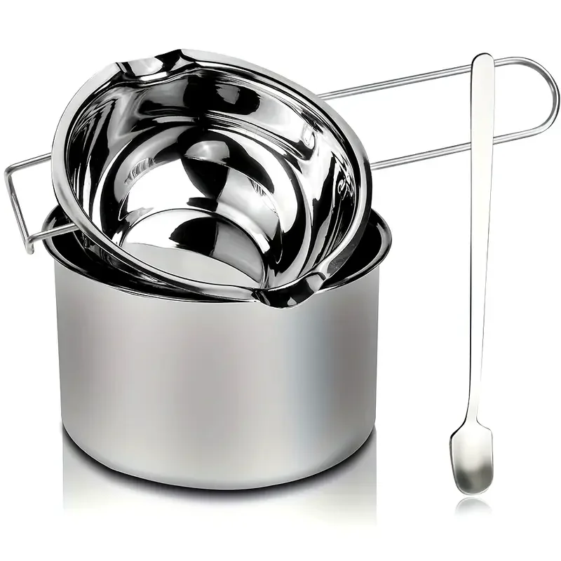 Stainless Steel Candle Wax Melting Boiler Pot with Heat Resistant Handle for Melting Chocolate Candy and Candle Making Supplies
Stainless Steel Candle Wax Melting Boiler Pot with Heat Resistant Handle for Melting Chocolate Candy and Candle Making Supplies