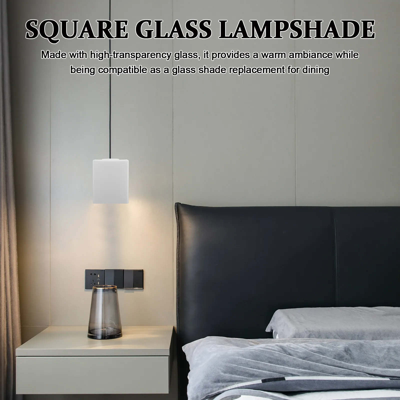 Square Glass Lampshade 100x120mm for Ceiling Pendant Wall Table Lamps Modern Minimalist Light Shade Replacement Clear High
Square Glass Lampshade 100x120mm for Ceiling Pendant Wall Table Lamps Modern Minimalist Light Shade Replacement Clear High