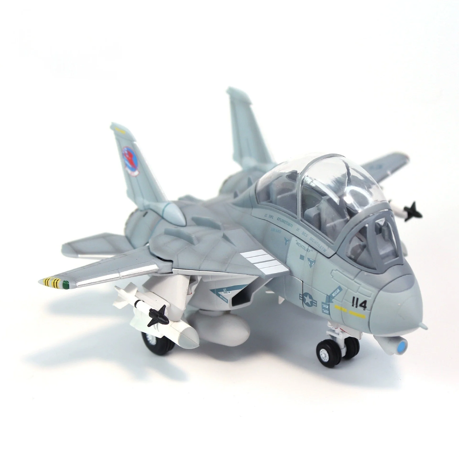 Q Version Cartoon F-14A Alloy Model Tomcat Fighter Aircraft Diecast Airplane Models Finished Toy Gifts For Souvenir With Wheels
Q Version Cartoon F-14A Alloy Model Tomcat Fighter Aircraft Diecast Airplane Models Finished Toy Gifts For Souvenir With Wheels