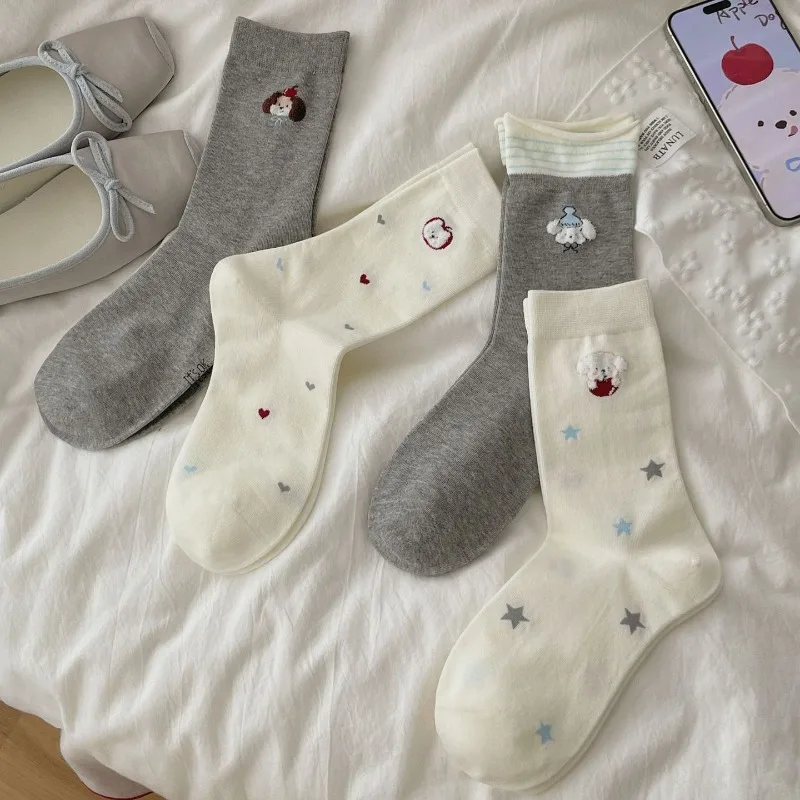 1 Pair Socks Mid-calf Length Korean Style Autumn and Winter Girl School Socks Hosiery Cotton Socks with Cute Dog Designs 2026
1 Pair Socks Mid-calf Length Korean Style Autumn and Winter Girl School Socks Hosiery Cotton Socks with Cute Dog Designs 2026