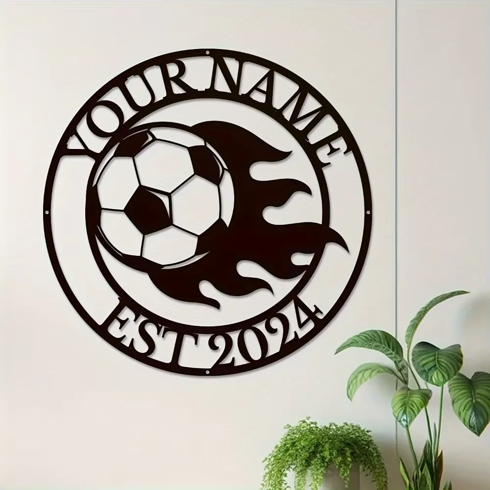 Quality - Crafted Soccer Metal Plaque. Custom - Engraved Flames, Sleek Black. Ideal Gift for Sports Fans.
Quality - Crafted Soccer Metal Plaque. Custom - Engraved Flames, Sleek Black. Ideal Gift for Sports Fans.
