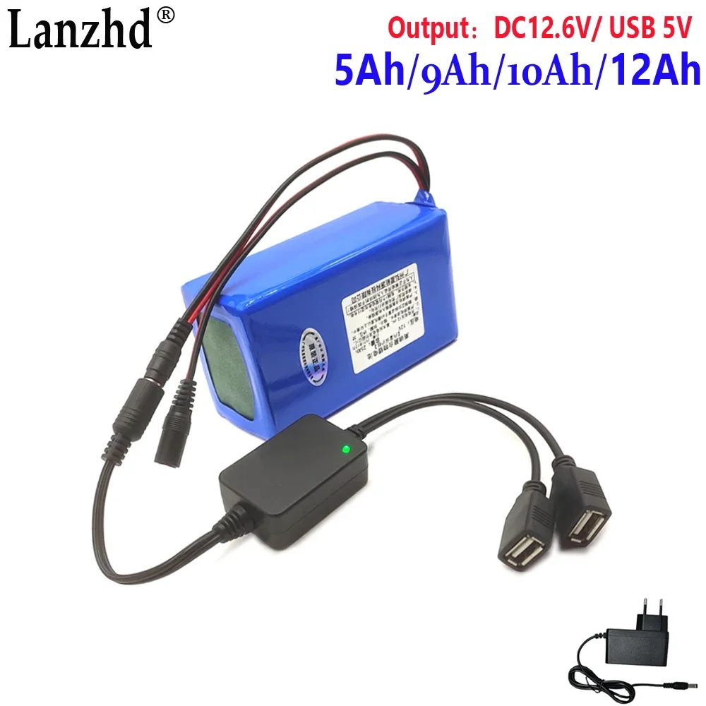 Li polymer 12V battery pack For Fishing light Outdoor camera external compatible with 5V USB parking monitoring external battery
Li polymer 12V battery pack For Fishing light Outdoor camera external compatible with 5V USB parking monitoring external battery