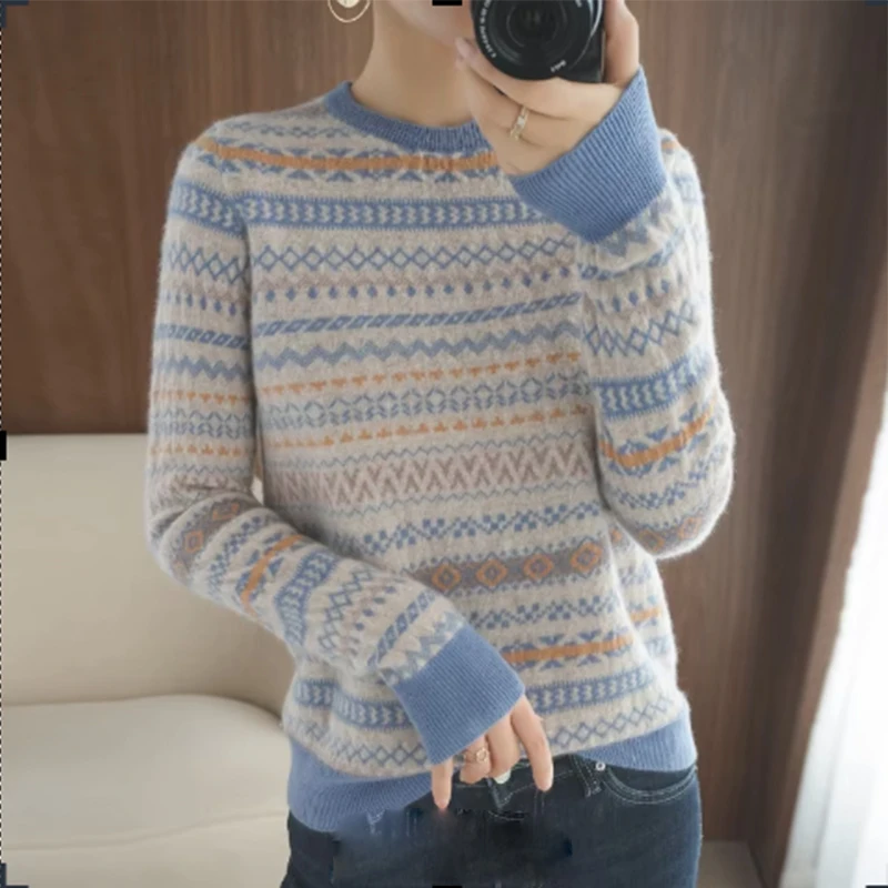 100% Sweater Women Knitted Pullover Women Sweater Winter Sweaters Fashion Cashmere Sweater Women Round Neck Color Sweater New
100% Sweater Women Knitted Pullover Women Sweater Winter Sweaters Fashion Cashmere Sweater Women Round Neck Color Sweater New