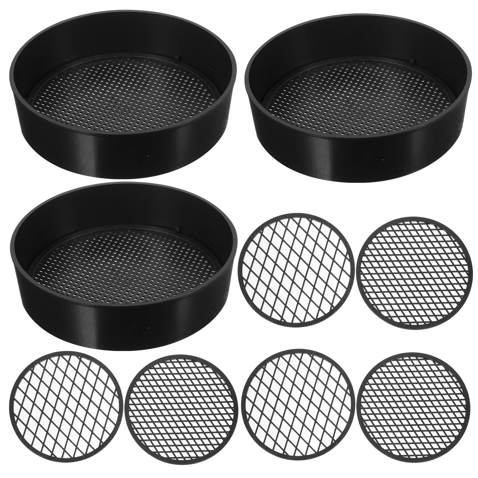 12Pcs Soil Sieve Set Plastic Gardening Sifter Manual Planting Screen Filter Sand Stone Strainer Vegetable Garden Tool
12Pcs Soil Sieve Set Plastic Gardening Sifter Manual Planting Screen Filter Sand Stone Strainer Vegetable Garden Tool