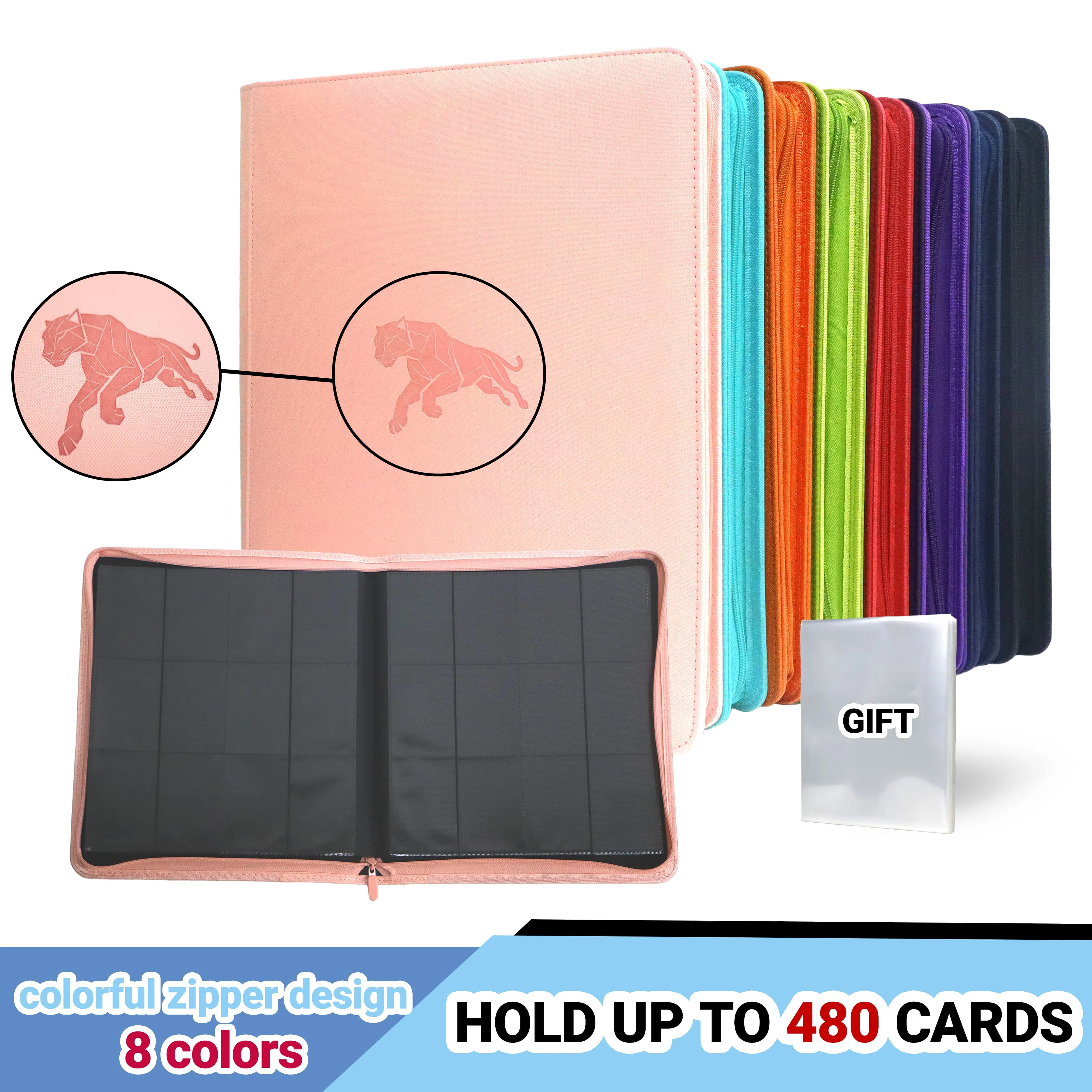 Папка для коллекционных карточек на 480 карманов | Альбом для карточек из искусственной кожи на 12 карманов, идеально подходит для TCG, игровых и спортивных карт
Папка для коллекционных карточек на 480 карманов | Альбом для карточек из искусственной кожи на 12 карманов, идеально подходит для TCG, игровых и спортивных карт