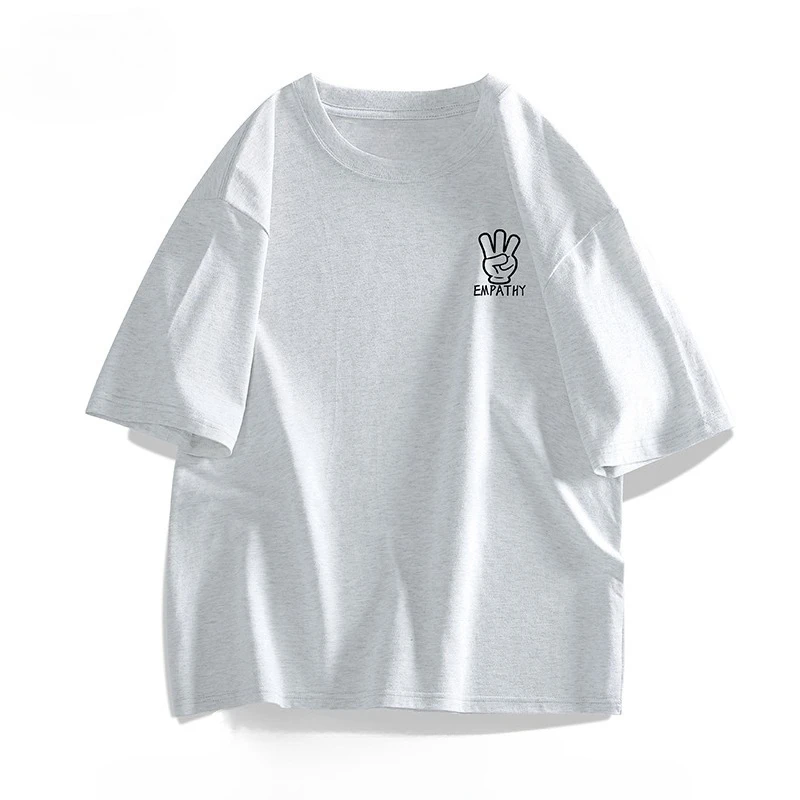 Pure cotton T-shirt 2025 Summer New style trendy print casual sporty loose unisex couple's half-sleeve 2025
Pure cotton T-shirt 2025 Summer New style trendy print casual sporty loose unisex couple's half-sleeve 2025