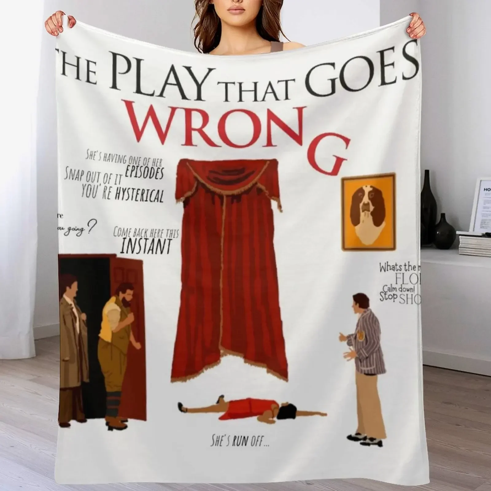 The goes wrong play Throw Blanket Lightweight Cozy Blanket for Bed Sofa
The goes wrong play Throw Blanket Lightweight Cozy Blanket for Bed Sofa