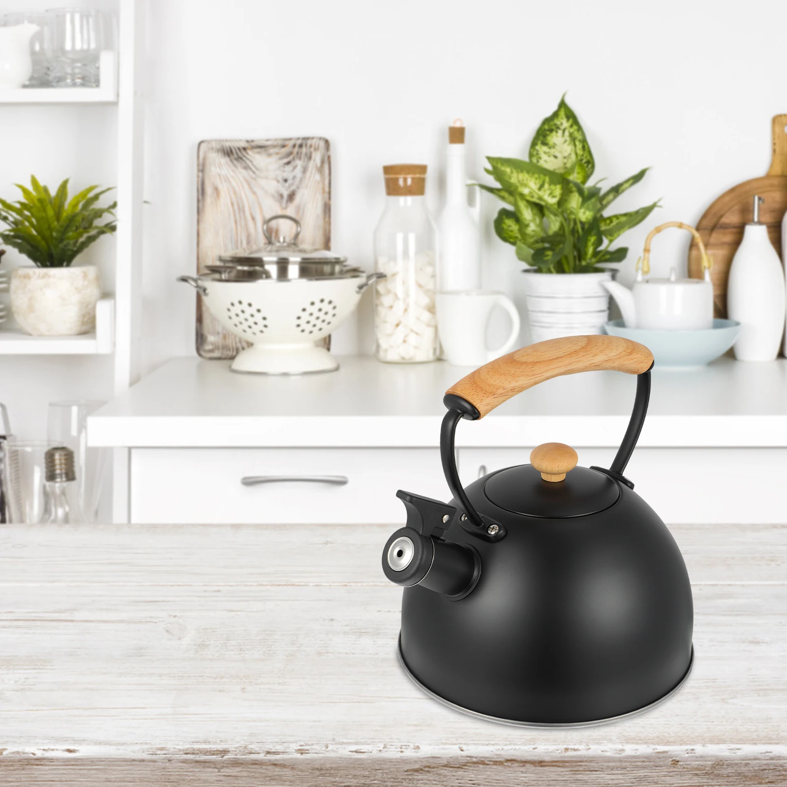 1pc Whistling Kettle Stainless Steel Wood Handle Heat Resistant Automatic Alarm Boiling Water Food Grade for Induction
1pc Whistling Kettle Stainless Steel Wood Handle Heat Resistant Automatic Alarm Boiling Water Food Grade for Induction