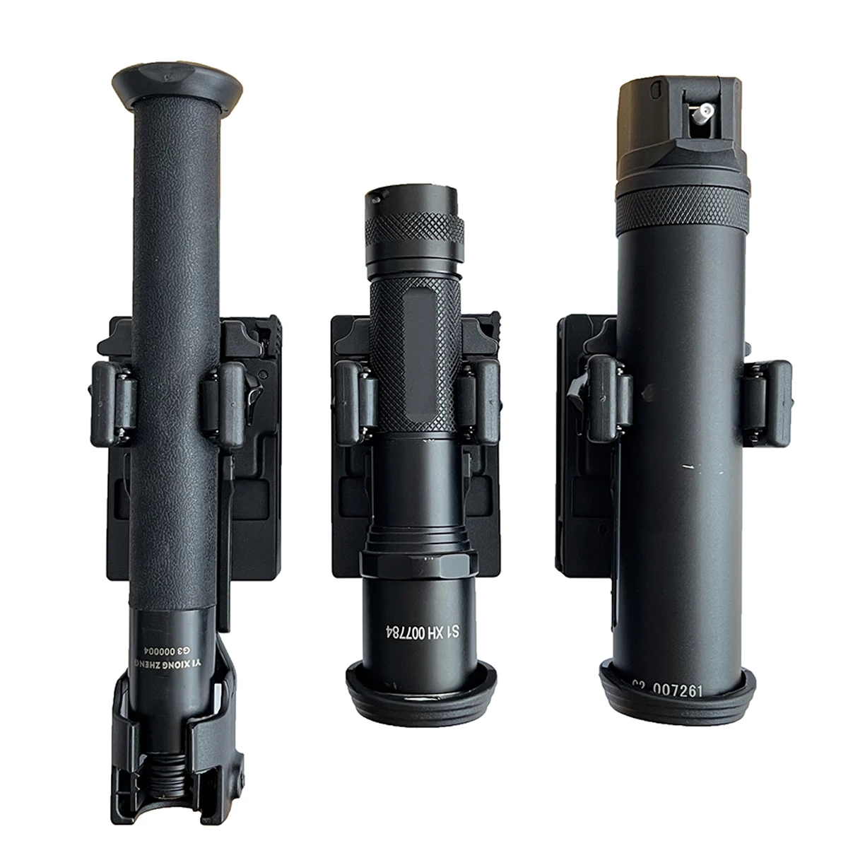 Tactical Flashlight Holder Pepper Spray Self-Defense Holder Quick Release Baton Holster Side Opening with Lock Duty Belt Set
Tactical Flashlight Holder Pepper Spray Self-Defense Holder Quick Release Baton Holster Side Opening with Lock Duty Belt Set