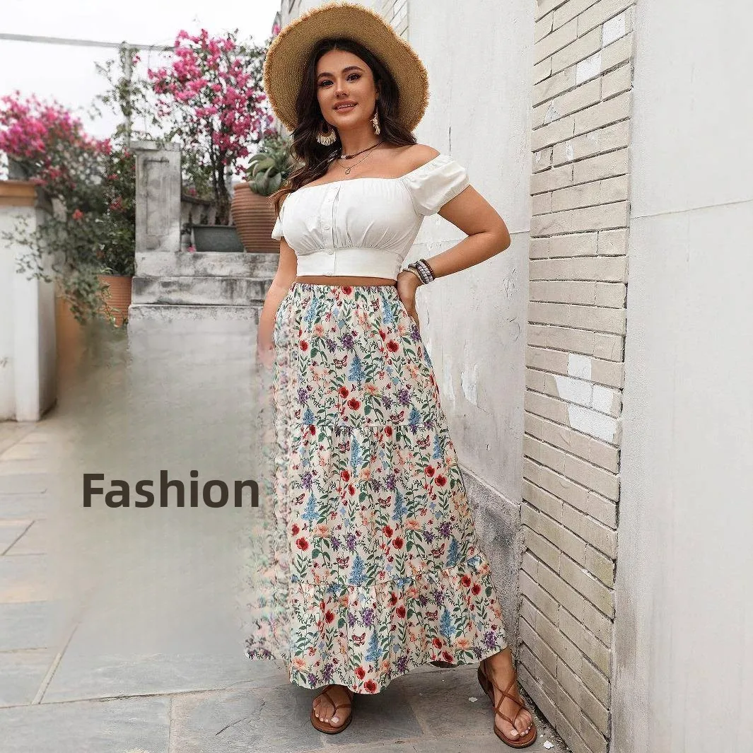 Повседневная юбка с принтом больших размеров, женские длинные брюки QCO Dr с высокой талией, ультратонкие весенние женские юбки больших размеров
Повседневная юбка с принтом больших размеров, женские длинные брюки QCO Dr с высокой талией, ультратонкие весенние женские юбки больших размеров