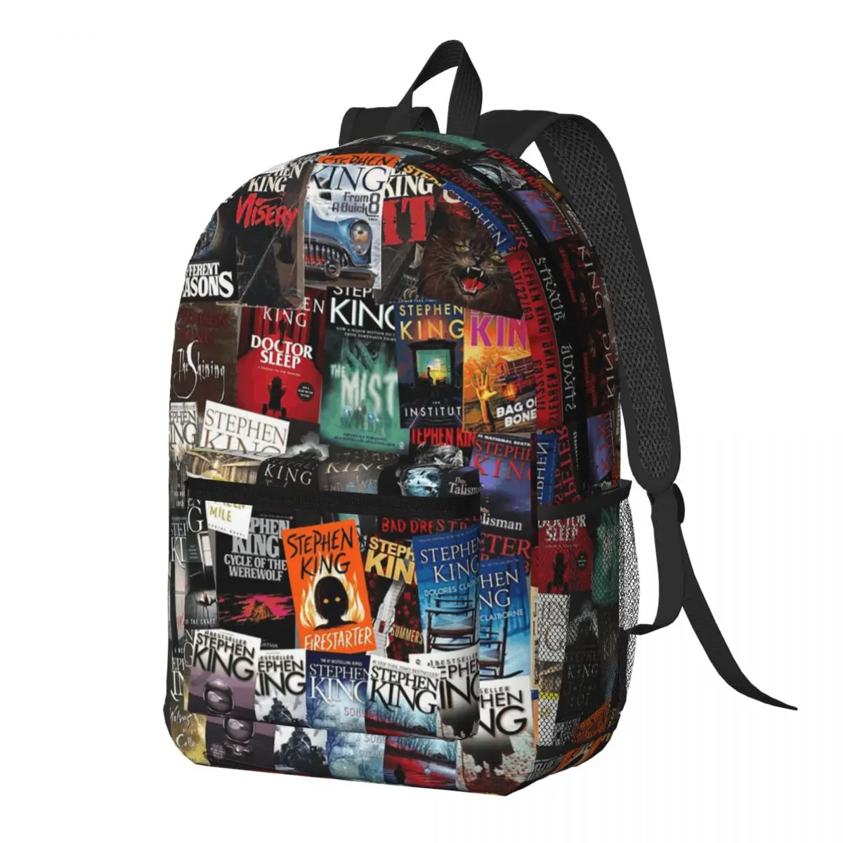 Stephen King Book Covers Horror Bookworm Backpack Daypack Large Capacity Children BookBag School Bag Shoulder Bags for Men Women
Stephen King Book Covers Horror Bookworm Backpack Daypack Large Capacity Children BookBag School Bag Shoulder Bags for Men Women